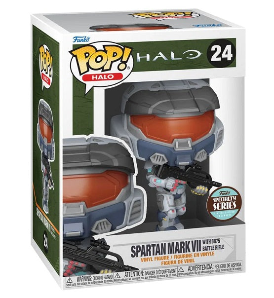 Funko Pop! Games Halo – (24) Mark VII mit Waffe Special Edition Figur 9cm