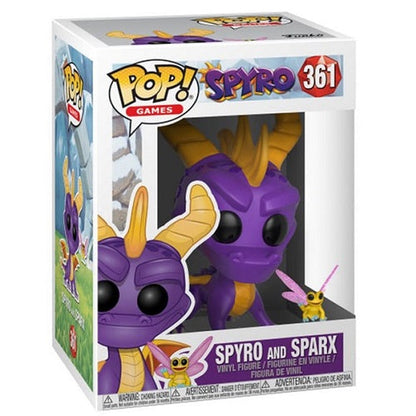 Funko Pop! Games Spyro The Dragon – (361) Spyro & Sparx Vinyl Spielfigur 9cm