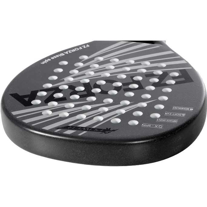 FZ FORZA Classic Power V2 Blaze Spin Racchetta Padel Nero Carbonio - FZ220001