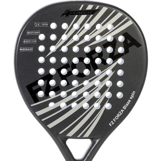 FZ FORZA Classic Power V2 Blaze Spin Racchetta Padel Nero Carbonio - FZ220001