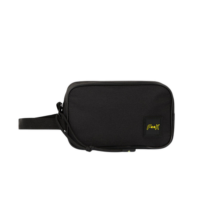 F**K Pochette con logo dotata di chiusura zip. Dimensioni: 16 X 19 X 5 X cm. M01AU81-BK nero