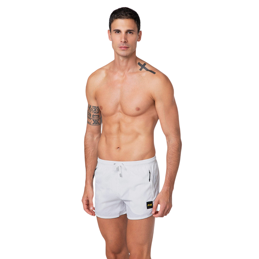 F**K Costume da Bagno Uomo Bianco Pantaloncino - M01BU03WH
