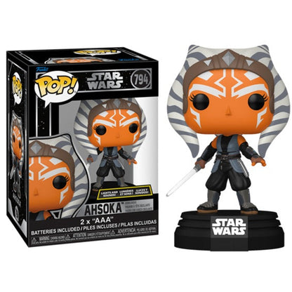 Funko Pop! Star Wars (794) Ahsoka Bobblehead (Lights and Sound) with Lights and Sounds