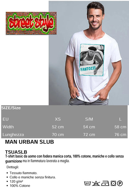 T-shirt Fantozzi The Legend - Uomo 100% Cotone