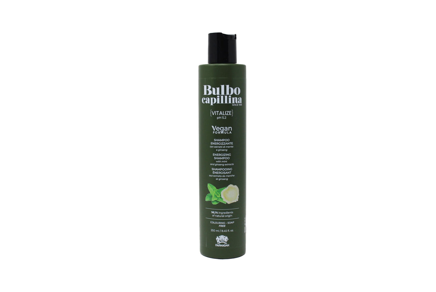 Farmagan Bulbo Capillina Formula Vegan Vitalize Shampoo belebend Anti-Haarausfall 250 ml