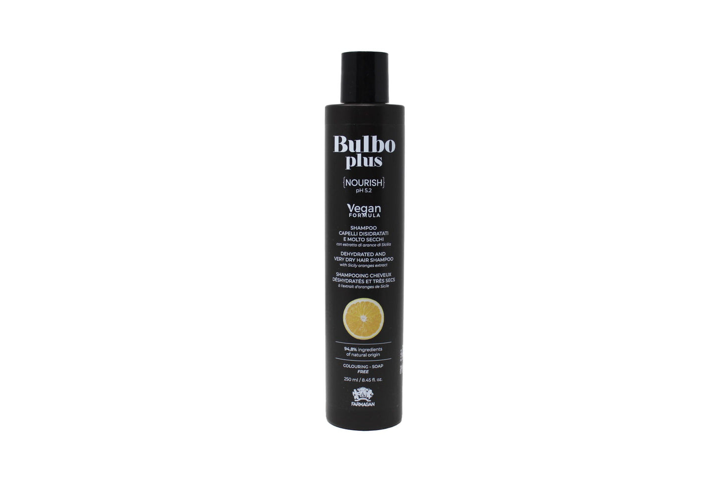 Farmagan Bulbo Plus Formula Vegan Nourish Shampoo Per Capelli Disidratati E Molto Secchi 250 ml