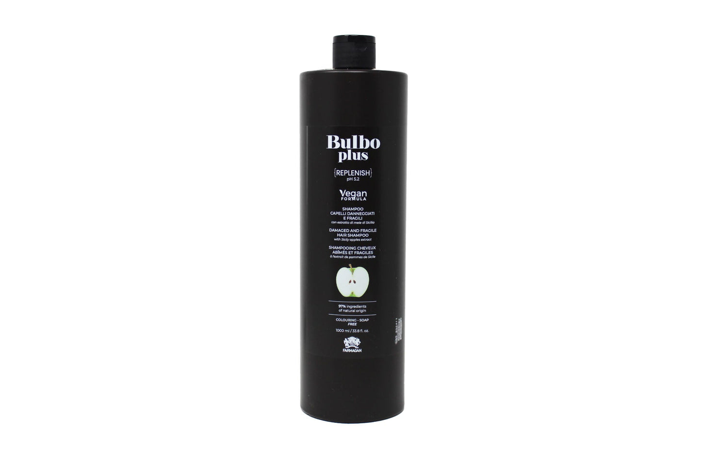 Farmagan Bulbo Plus Formula Vegan Replenish Shampoo Per Capelli Danneggiati E Fragili 1000 ml