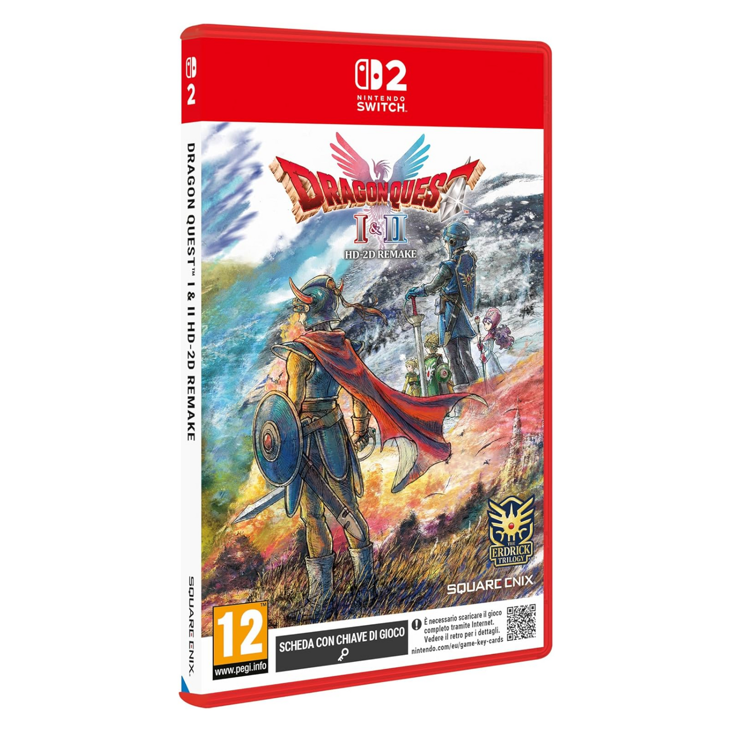 Dragon Quest I & II HD-2D Remake Nintendo Switch 2 Spiel Pal Italienisch