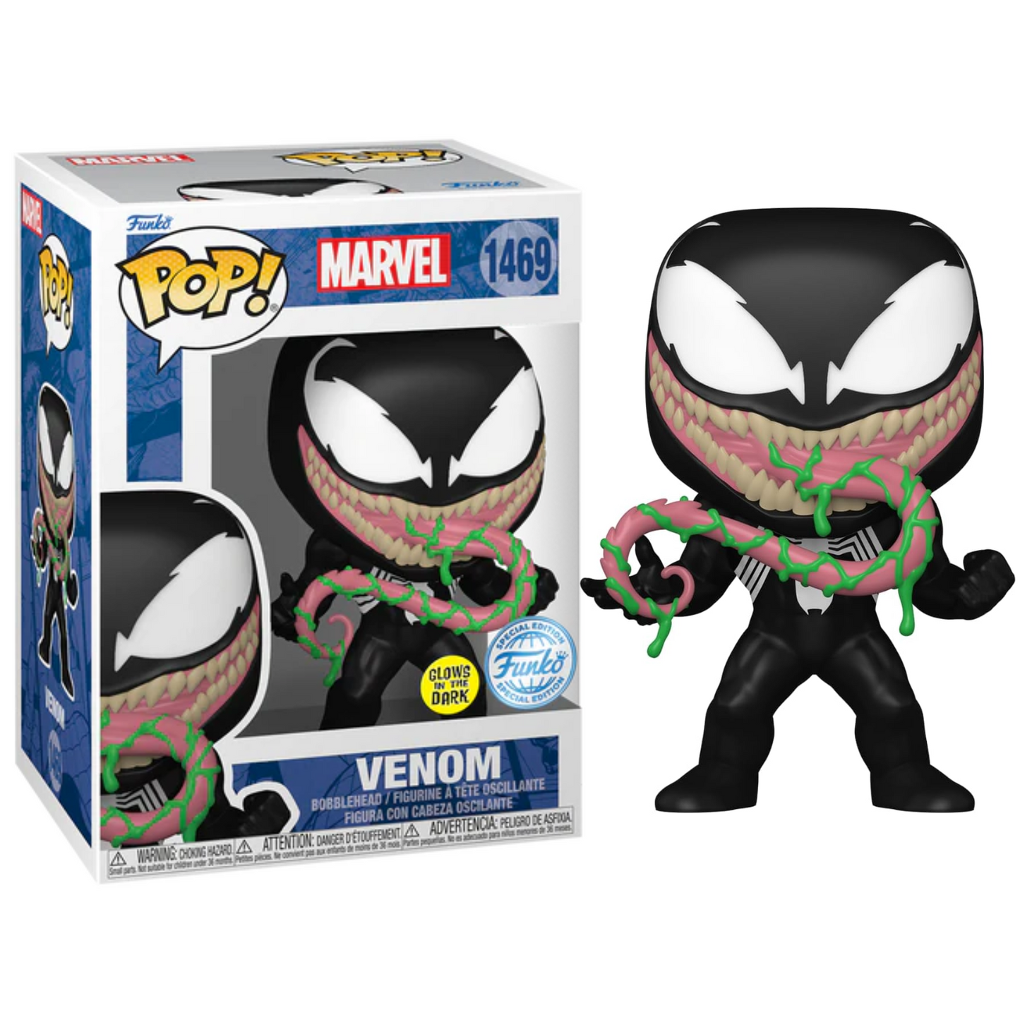Funko Pop! Marvel (1469) Venom Glow In The Dark Vinyl Figur 9cm