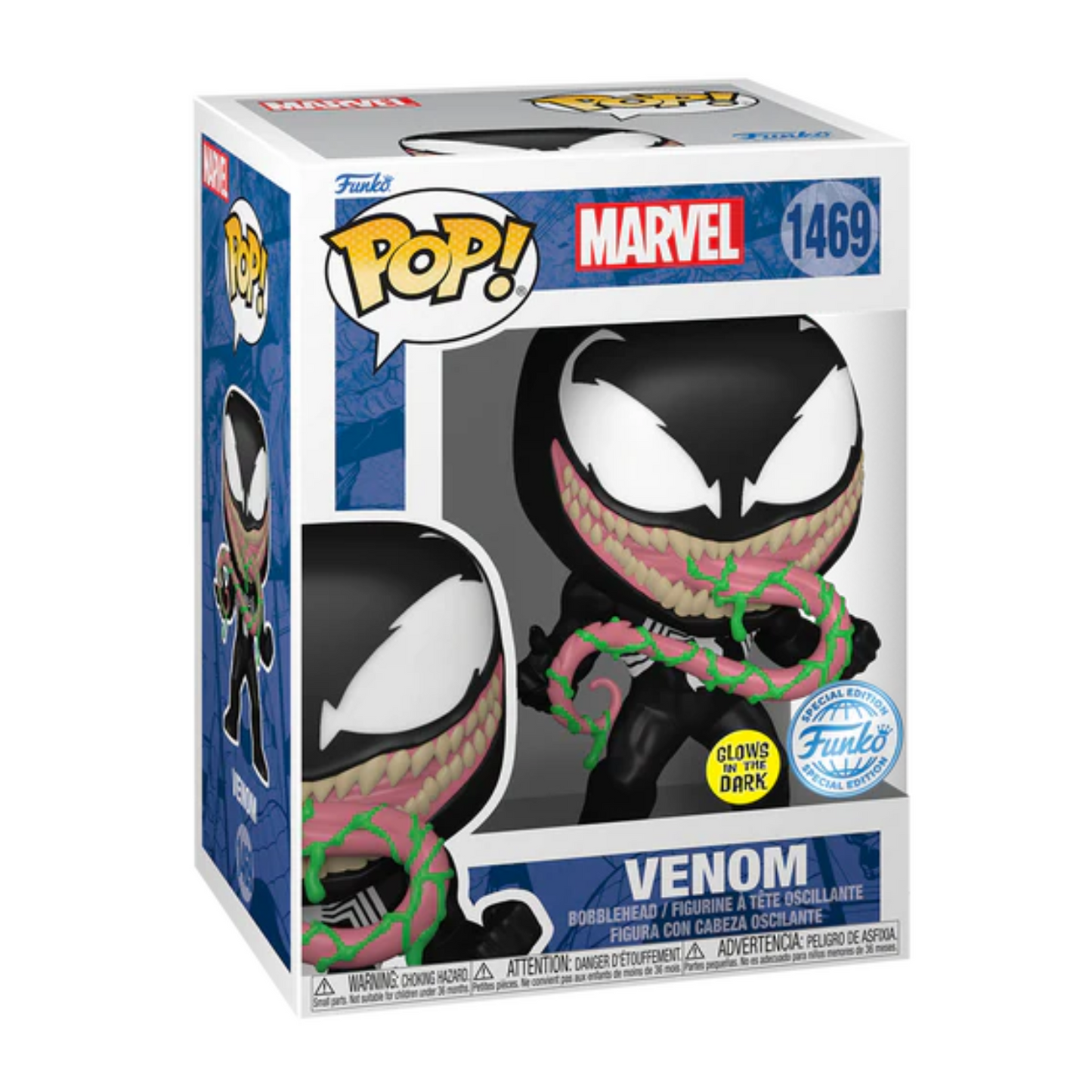 Funko Pop! Marvel (1469) Venom Glow In The Dark Vinyl Figur 9cm
