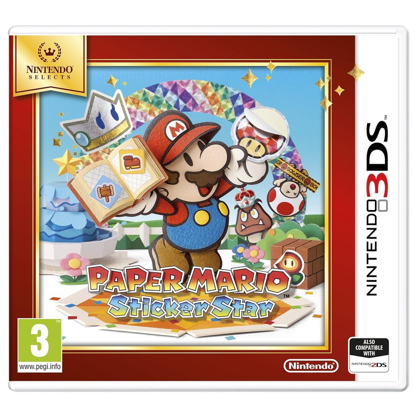 Paper Mario Sticker Star Nintendo 3DS Nuovo Sigillato EU