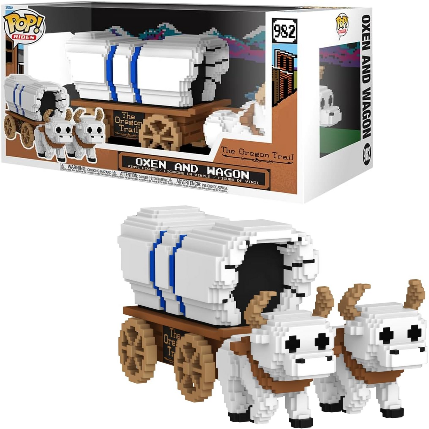Funko Pop! Rides: The Oregon Trail (982) Oxen And Wagon - Vinyl Figure 15cm