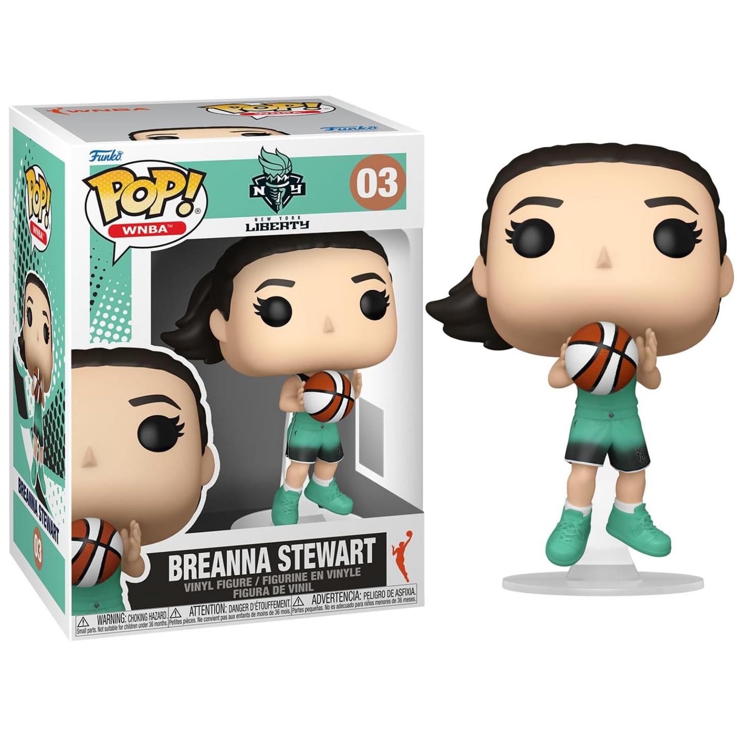 Funko Pop! WNBA - New York Liberty (03) Breanna Stewart Vinylfigur 9cm