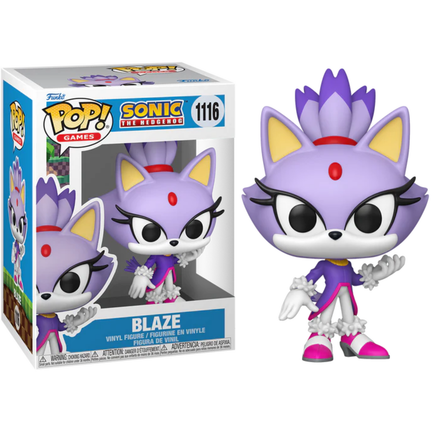 Funko Pop! Games - Sonic (1116) Blaze Vinylfigur 9cm Sammelfigur Neu