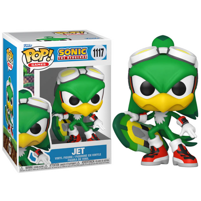 Funko Pop ! Games - Sonic (1117) Jet Vinyl Figure 9cm Collezione Nuovo Vinile