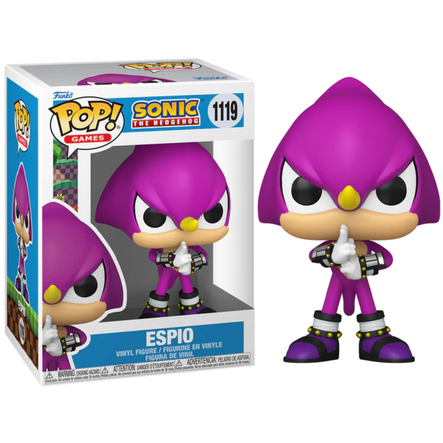 Funko Pop! Games – Sonic (1119) Espio The Chameleon Vinyl-Figur 9cm