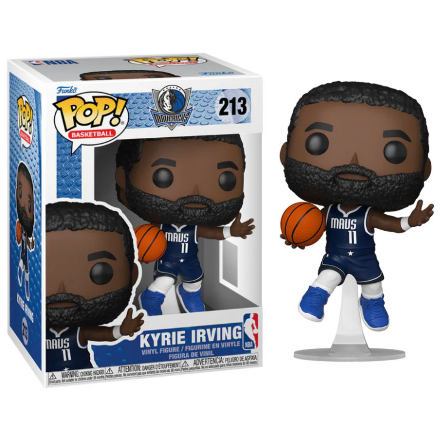 Funko Pop ! NBA - Dallas Mavericks (213) Kyrie Irving Figure Mavs 9cm
