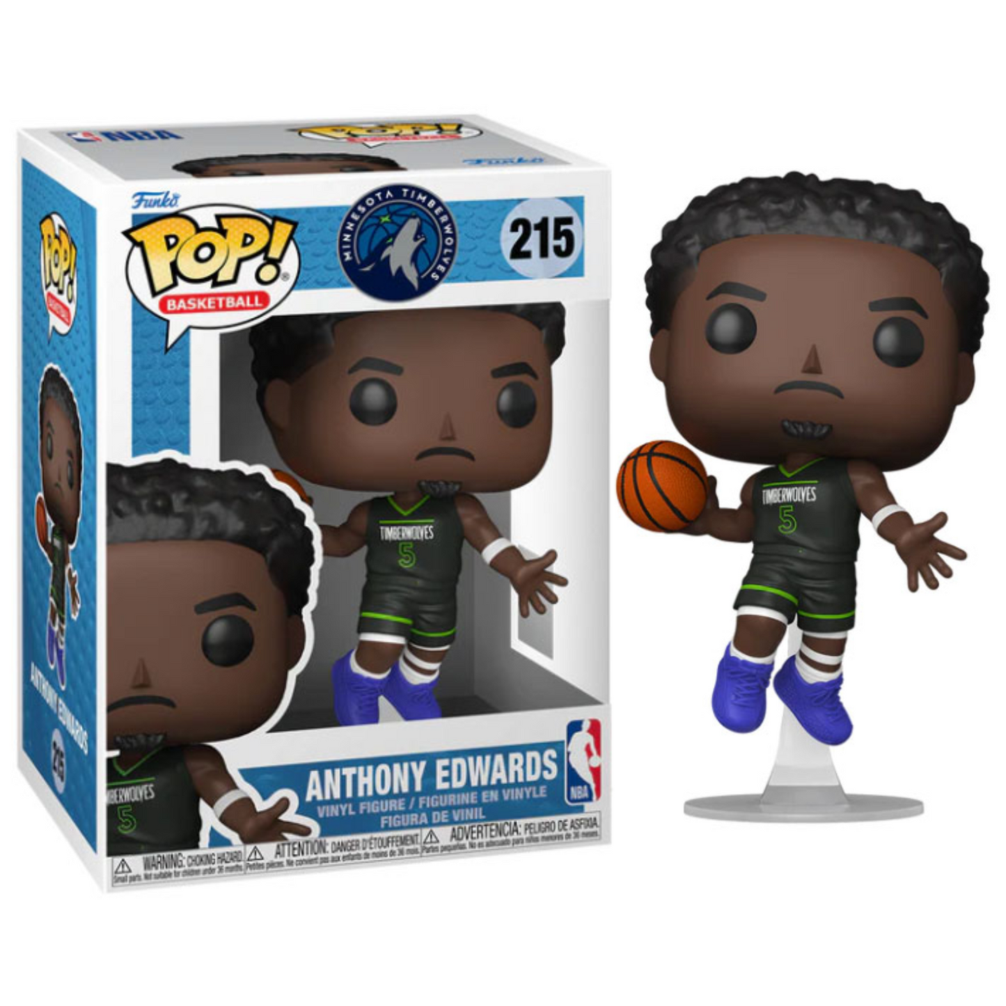 Funko Pop! NBA – Minnesota Timberwolves (215) Anthony Edwards Figur 9cm