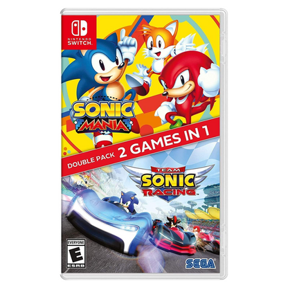 Sonic Mania + Team Sonic Racing Double Pack Nintendo Switch Gioco Nuovo EU