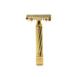 Fatip Slant Gold-Plated Safety Razor Grande Lo Storto Open Comb\art.42146