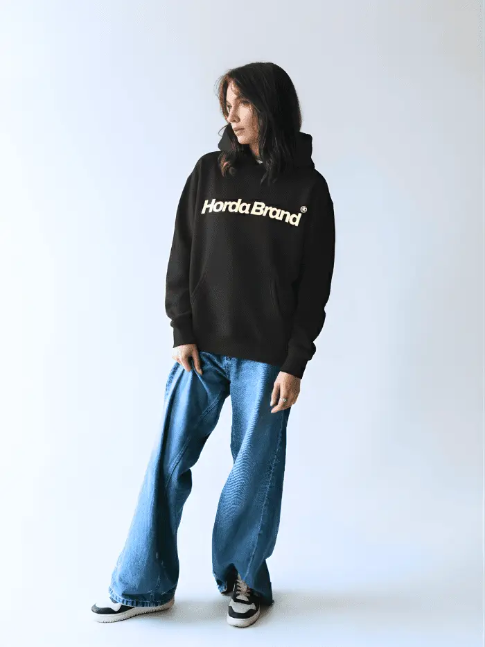 Felpa Oversize con cappuccio Boxy Fit 380g Premium