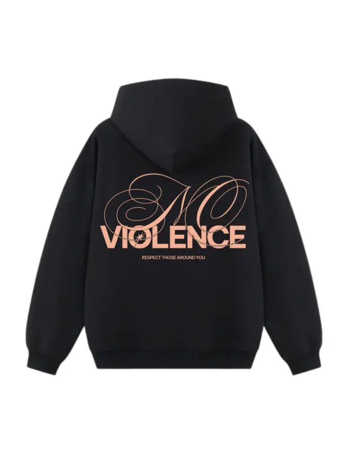 380g Premium Cotton Boxy Fit Sweatshirt – No Violence Streetwear Made in Italy