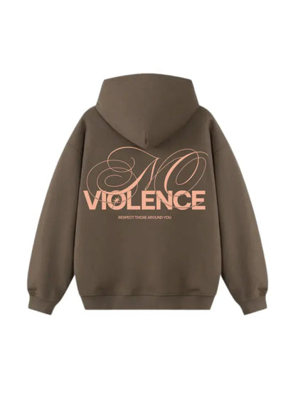 380g Premium Cotton Boxy Fit Sweatshirt – No Violence Streetwear Made in Italy