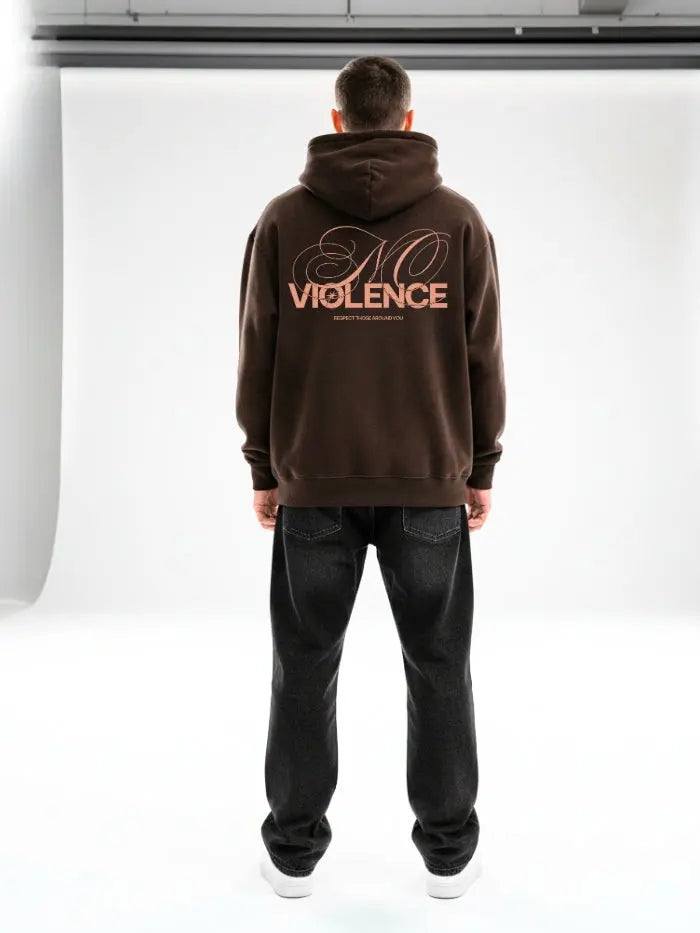 380g Premium Cotton Boxy Fit Sweatshirt – No Violence Streetwear Made in Italy