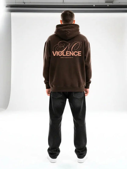 380g Premium Cotton Boxy Fit Sweatshirt – No Violence Streetwear Made in Italy