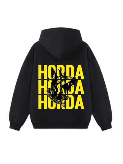 Boxy Fit Hoodie 100% Cotton Dobermann Yellow Boxy Fit