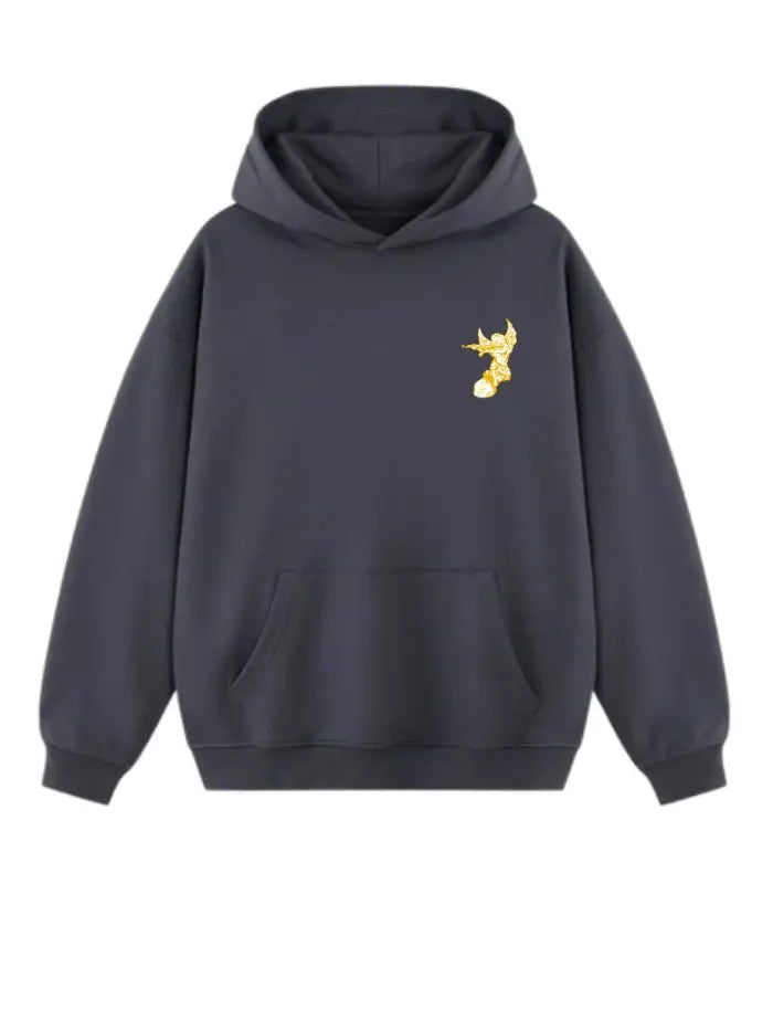 Wild and Free Boxy Fit Sweatshirt 100% Cotton Black