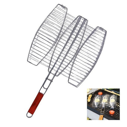 Fenner Bbq Grill Fisch 3 Grillrost Barbecue für Fisch vom Grill 3 Plätze 38x37cm
