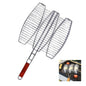 Fenner BBQ Fish Grill 3-Position Barbecue for Grilled Fish 38x37cm