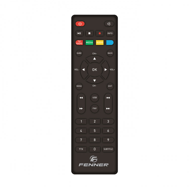 Fenner Digitaler terrestrischer Receiver Full HD DVB-T2/HEVC USB 2.0 HDMI LED Fn-GX2