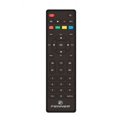 Fenner Digitaler terrestrischer Receiver Full HD DVB-T2/HEVC USB 2.0 HDMI LED Fn-GX2