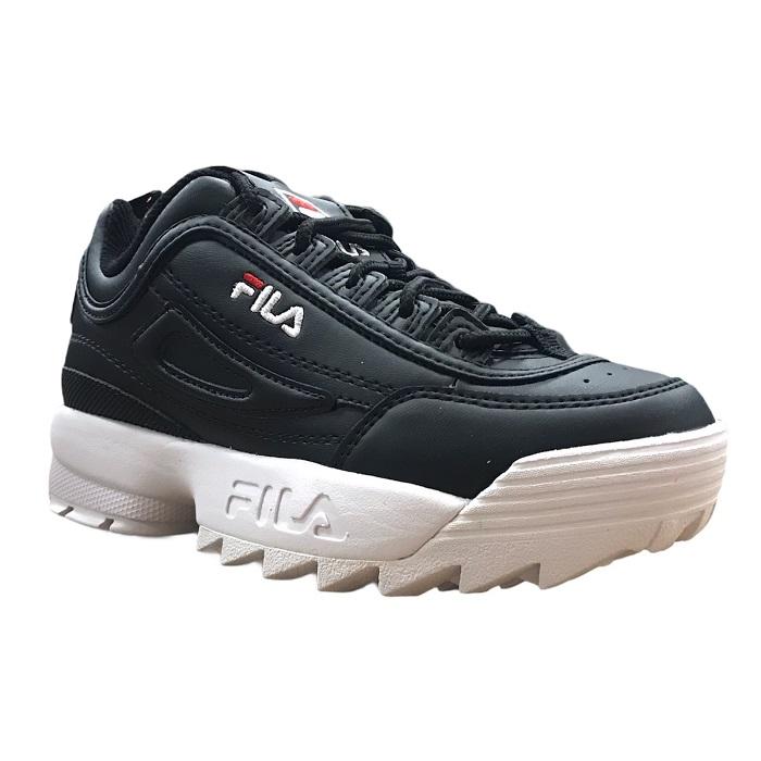 Fila Disruptor Kids 1010567 Nero | Sneakers Platform Bambino Iconiche