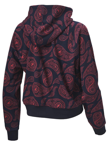 Fila felpa con cappuccio da donna Callison aop Hoody 688969 B419 bordeaux