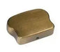 Brass end cap for bronze wood handrail