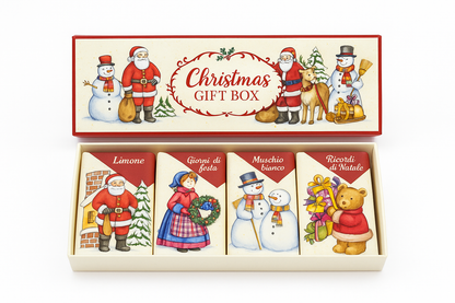 Florinda Christmas Gift Box Misto 4 Saponette Da 25 gr