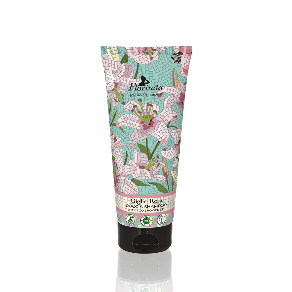 Florinda Mosaici Italiani Doccia Shampoo Al Giglio Rosa  200 ml