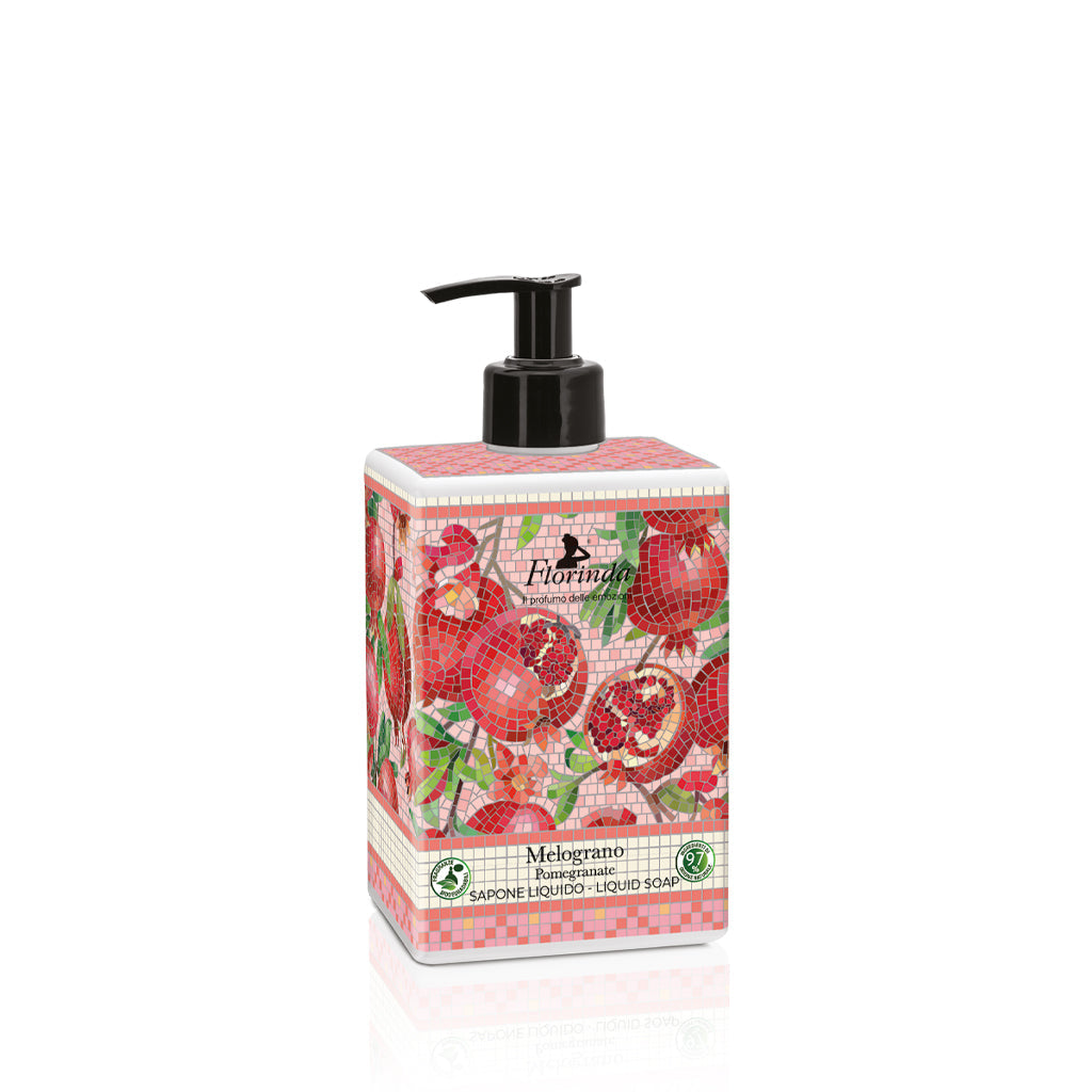 Florinda Mosaici Italiani Granatapfel Flüssigseife Für Hände Und Körper 500 ml