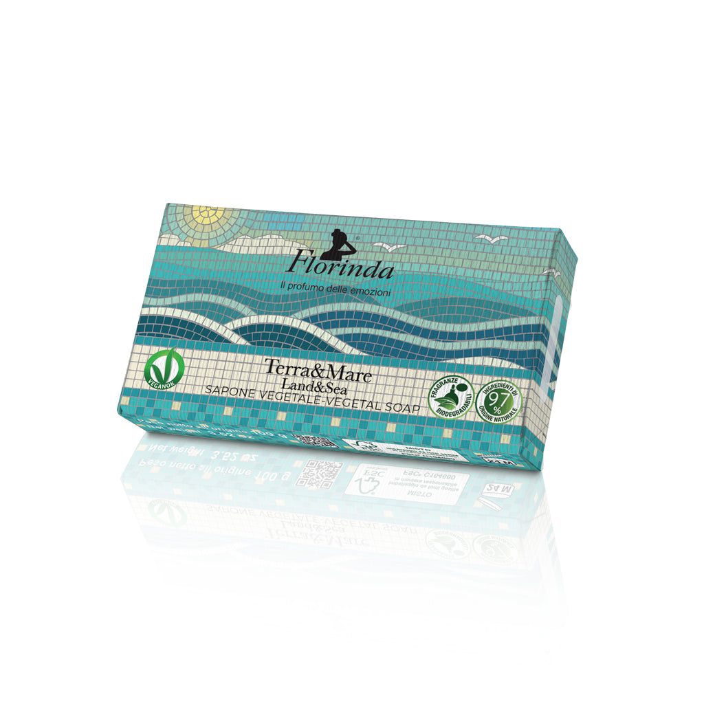 Florinda Mosaici Italiani Terra & Mare Saponetta Vegetale Mani e Corpo  100 gr