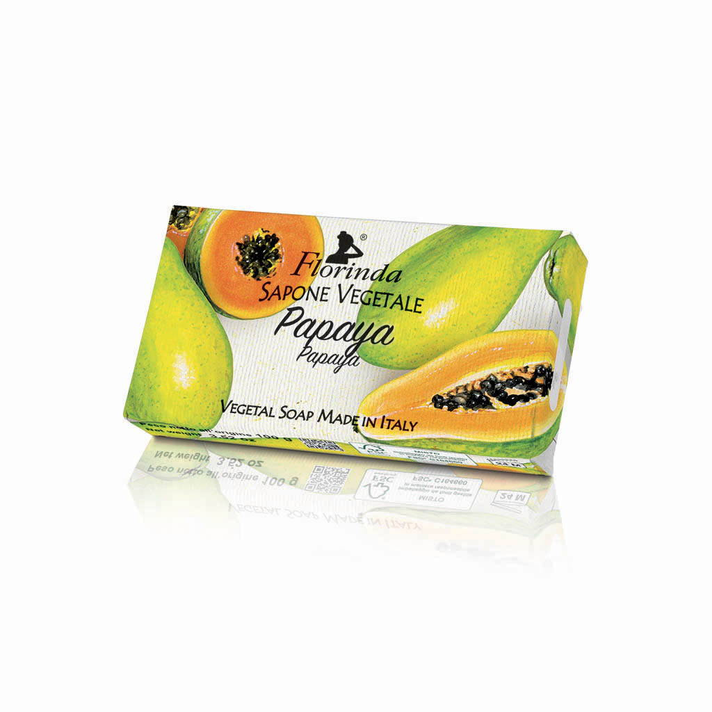 Florinda Tropical Saponetta Vegetale Mani e Corpo Papaia 100 gr