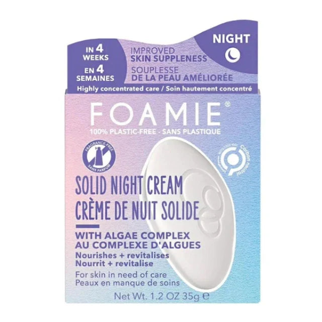 Foamie Feste Gesichtscreme Nachtpflege Nacht-Recovery mit Meeresalgen 35 g