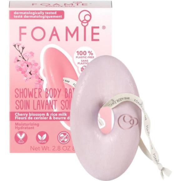 Foamie Feste Körperseife Cherry Kiss mit Kirschblüte und Reismilch 80 g