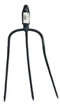 Forged digging fork with 3-prong tang