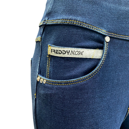 Freddy pantalone sportivo da donna aderente NOWY1MC002 J0Y blu scuro