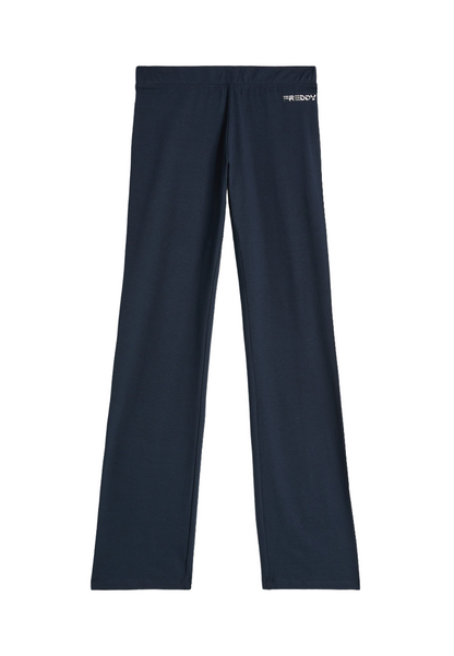 Freddy pantalone sportivo da donna a vita bassa con gamba dritta S4WBCP6 B94 blu