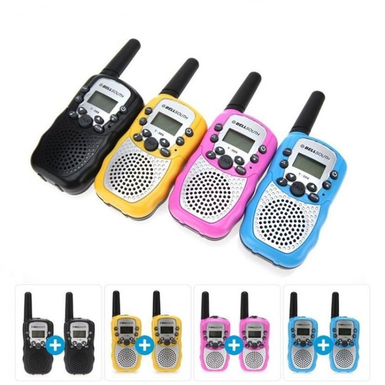 COPPIA WALKIE TALKIE 2 pz RICETRASMITTENTI VOX MULTI CANALI WIRELESS 3KM TORCIA