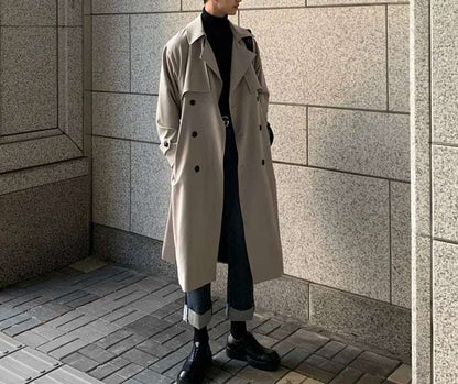 Herren-Zweireiher-Trenchcoat - Old Money®